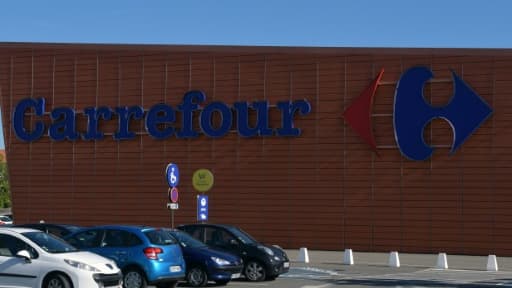 Une enseigne Carrefour à Toulouse, le 27 août 2018