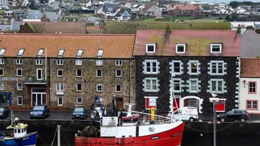 Un chalutier dans le ort de Eyemouth en Ecosse le 18 décembre 2020