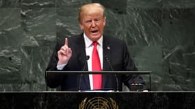 Donald Trump à la tribune de l'Assemblée générale de l'ONU, le 25 septembre. 