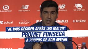 LOSC : "Je vais décider après le match" promet Fonseca à propos de son avenir