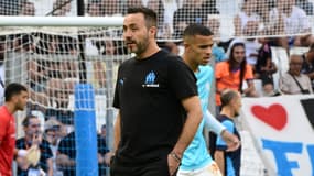 Roberto De Zerbi avant OM-Séville FC le 2 août au stade Vélodrome 