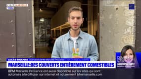 Marseille: des couverts entièrement comestibles