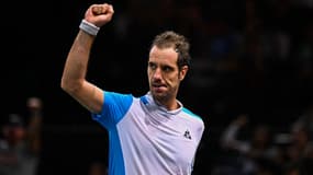 Richard Gasquet le poing levé