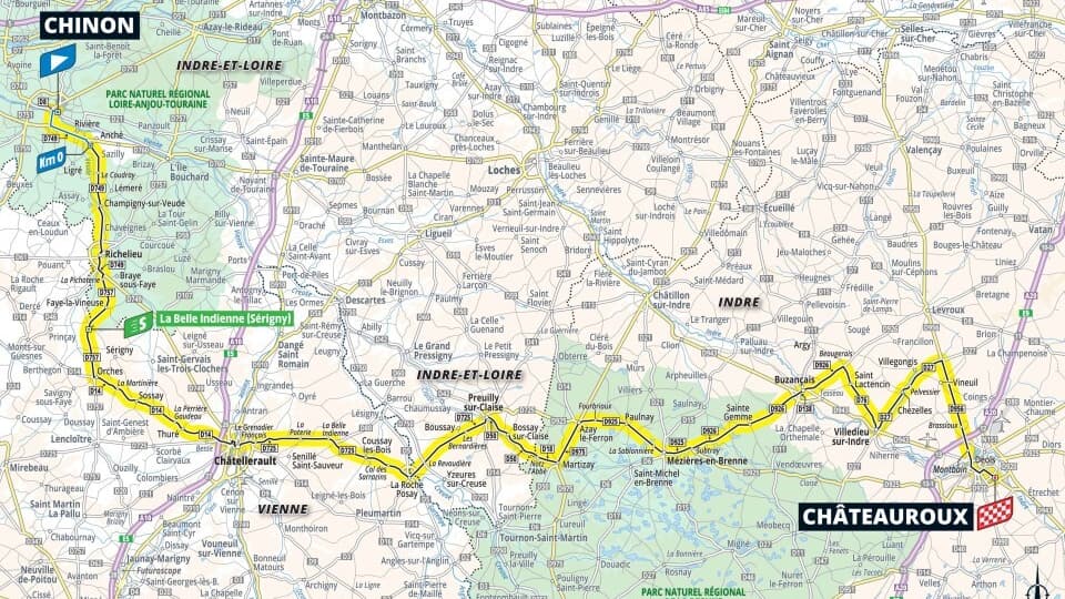 Parcours de la 9e étape du Tour de France 2025 © ASO