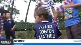 Football / L'avant-match dans le camping des Valbuena - 04/07