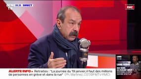 Pour Philippe Martinez, il faudrait que la réforme des retraites "soit purement et simplement abandonnée" pour renoncer aux mobilisations