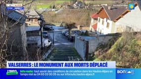 Hautes-Alpes: le monument aux morts de Valserres déplacé
