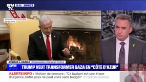 Prise de contrôle de Gaza: "C'est un plan américain que nous étudions", affirme l'ambassadeur d'Israël en France