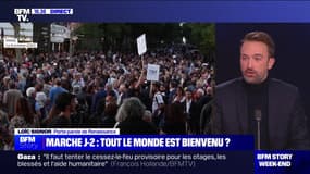 Marche contre l'antisémitisme: "Chacun est libre de venir en son âme et conscience, mais sur le sujet de la lutte contre l'antisémitisme, la conscience du RN n'est pas tranquille", affirme Loïc Signor (Renaissance) 