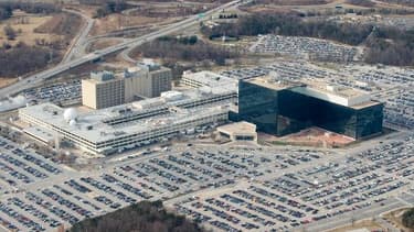 Vue aérienne en date du 29 janvier 2010 du siège de la NSA à Fort Meade dans le Maryland
