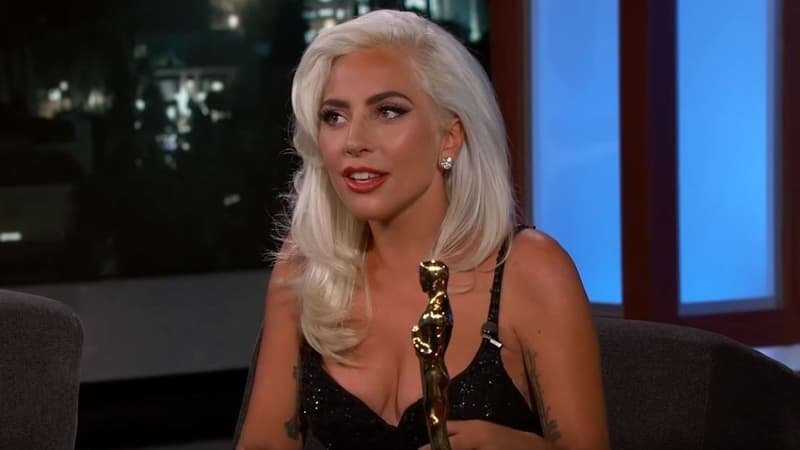 Lady Gaga sur le plateau du "Jimmy Kimmel Live"