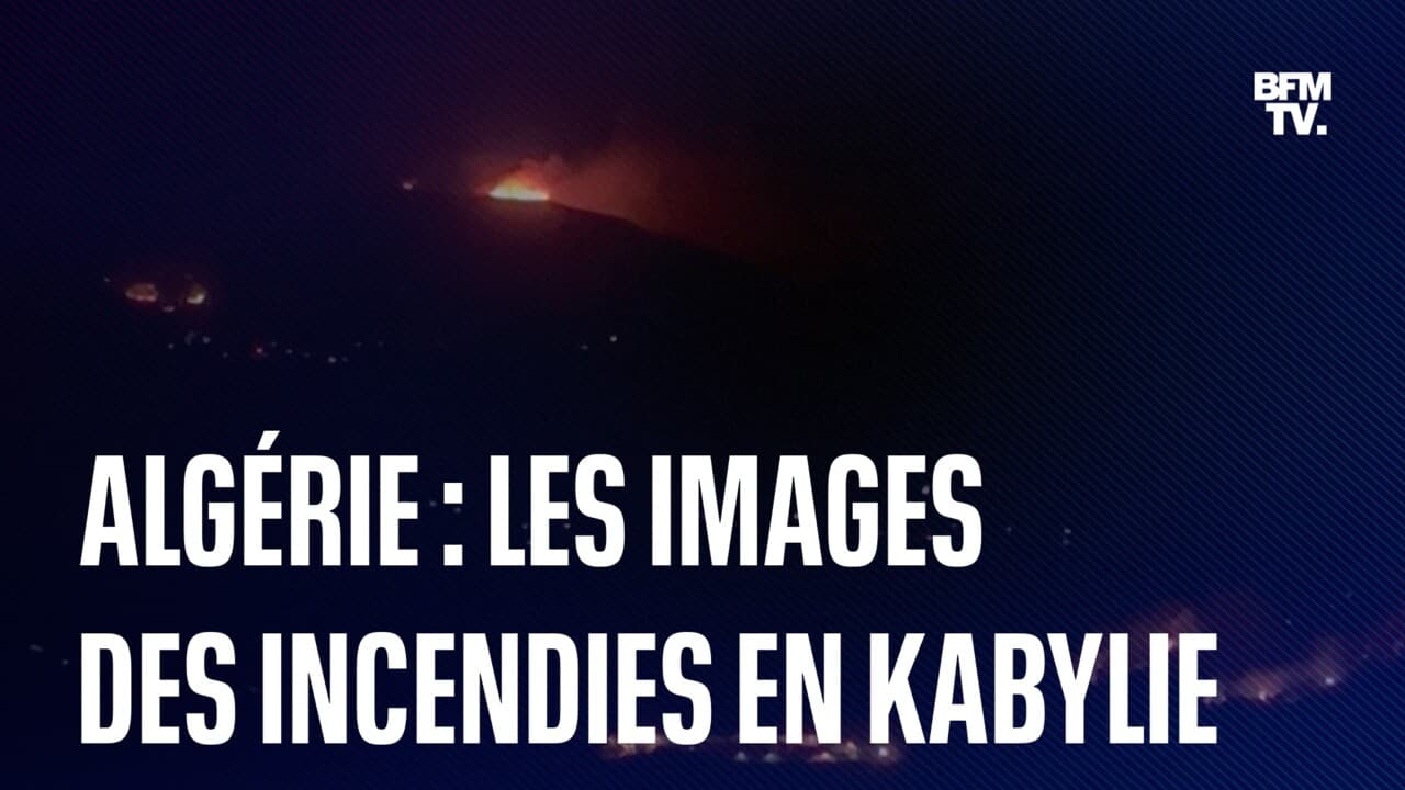 Algérie: les images des incendies en Kabylie