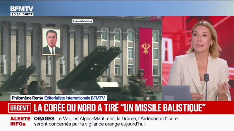 Un possible missile balistique tiré depuis la Corée du Nord