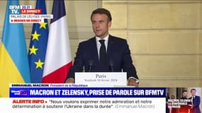 Emmanuel Macron à Volodymyr Zelensky: "Notre engagement à vos côtés ne faiblira pas"