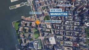 Le trajet du terroriste présumé à Manhattan, mardi après-midi.