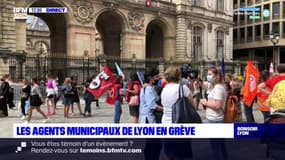 Les agents municipaux de Lyon en grève