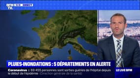 Pluies-inondations: 5 départements en alerte - 04/06