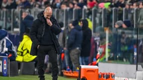 Pep Guardiola lors du match Juventus--Manchester City (2-0, Ligue des champions), le 11 décembre 2024