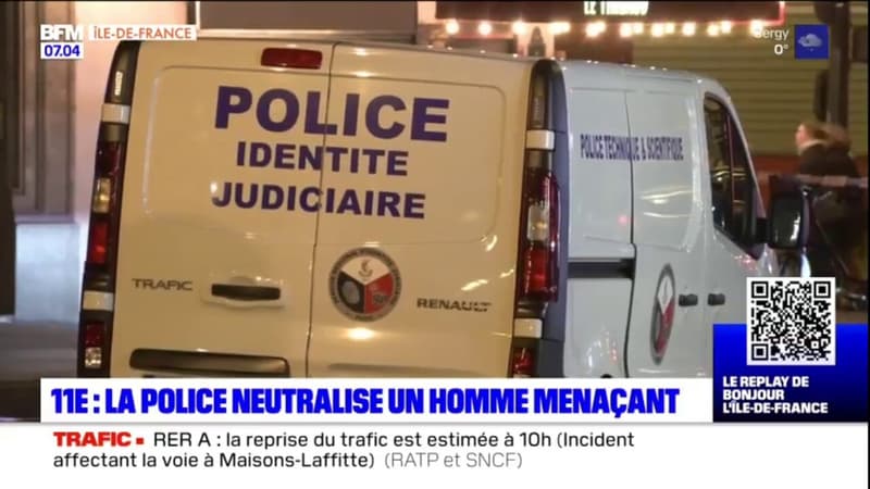 Paris: un homme menaçant tué par les policiers