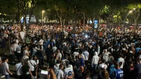 Le boulevard Michelet à Marseille le soir du Clasico OM-PSG en 2025.