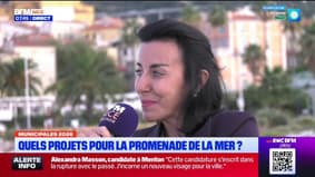 Alexandra Masson, candidate RN à Menton : quels projet pour la promenade de la Mer ?