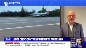 Pont aérien médical: "L'idée c'est en dépensant dans l'avion de réduire le déficit de l'hôpital de Nevers", explique le maire Denis Thuriot