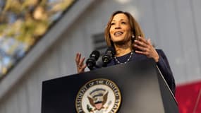 Kamala Harris lors d'un meeting en Pennsylvanie, le mercredi 16 octobre 2024