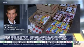 Nicolas de La Giroday (General Mills Yoplait): Effondrement d'environ 33% de la consommation des ménages à cause de la crise du Covid-19, selon l'Insee - 23/04