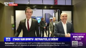 Retraites, le débat: Olivier Véran arrive dans les locaux de BFMTV