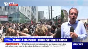 Retraites: mobilisation en baisse à Marseille avec 50.000 personnes selon la CGT, 4000 selon les forces de l'ordre