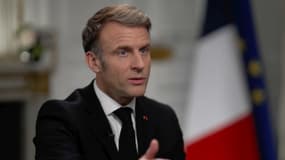 Emmanuel Macron lors d'une interview à CNN, diffusée le 11 février 2025.