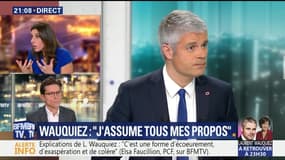 Propos polémiques: Laurent Wauquiez assume tous ses propos (1/2)