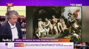Le ministre de l'Education nationale Gabriel Attal s'est rendu dans le collège d'Issou