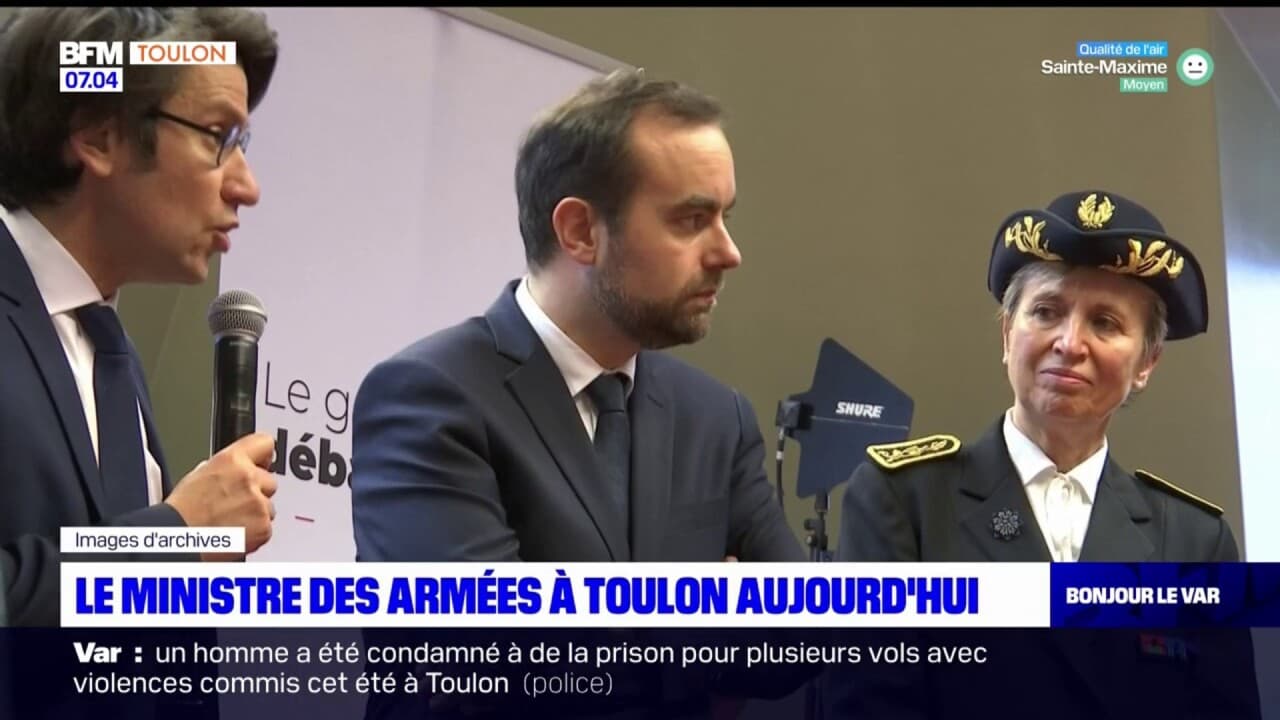 S Bastien Lecornu Le Ministre Des Arm Es En D Placement Toulon