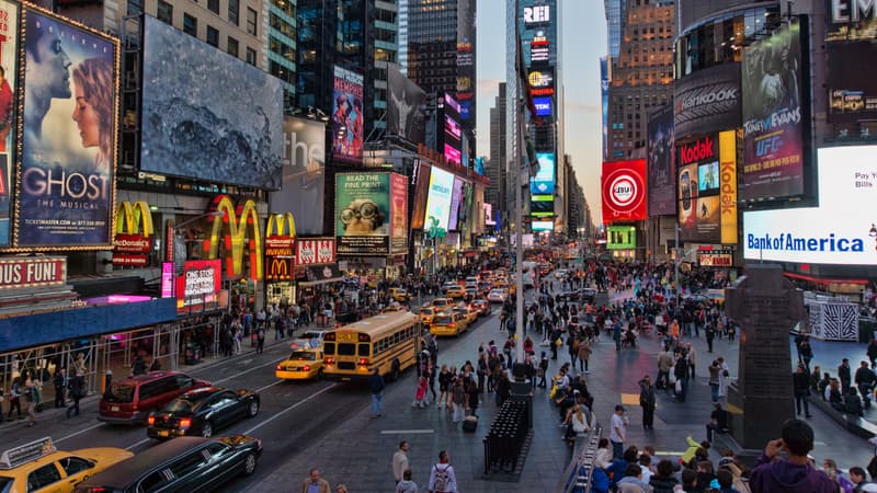Time square, à New York.
