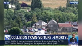4 morts dans une collision entre un train et une voiture dans la Marne