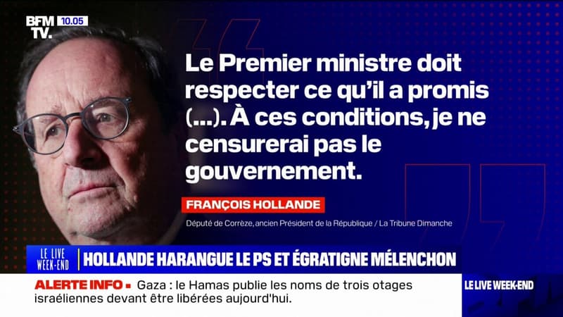 François Hollande harangue le parti socialiste et égratigne Jean-Luc Mélenchon