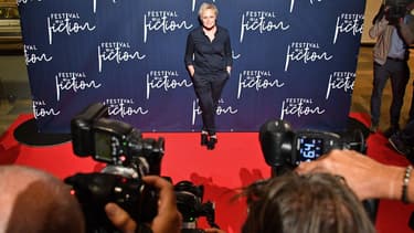 Muriel Robin lors de l'édition 2018 du festival TV de La Rochelle
