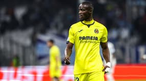 Eric Bailly lors du 8e de finale aller de Ligue Europa entre l'OM et Villarreal, le 07/03/2024