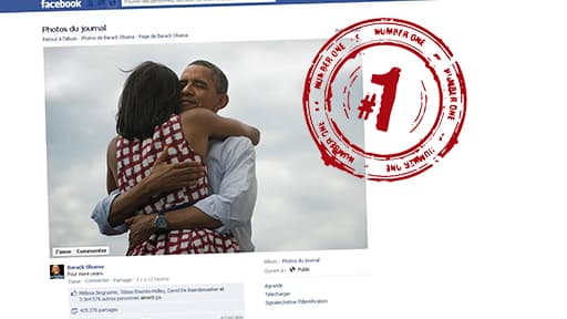 La photo de Michelle et Barack Obama bat des records de popularité sur les réseaux sociaux.