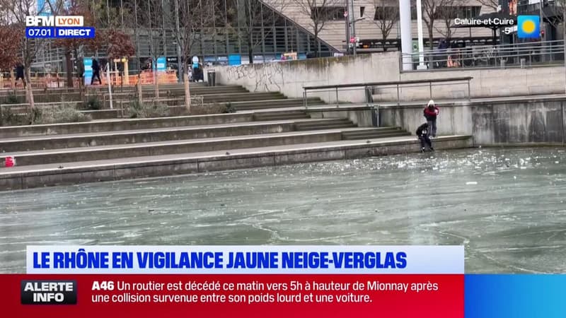 Le Rhône en vigilance jaune neige-verglas ce mercredi