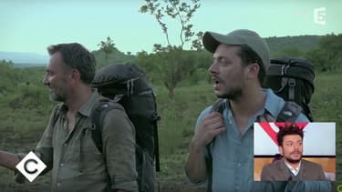 Frédéric Lopez et Kev Adams dans "Rendez-vous en terre inconnue".