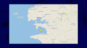 Une secousse de magnitude 2,3 a été enregistrée au large de la presqu'île de Crozon, ce lundi 25 septembre 2023.