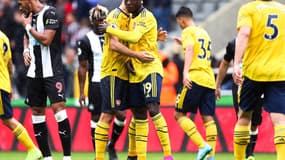 Nicolas Pépé, lors de sa première avec Arsenal