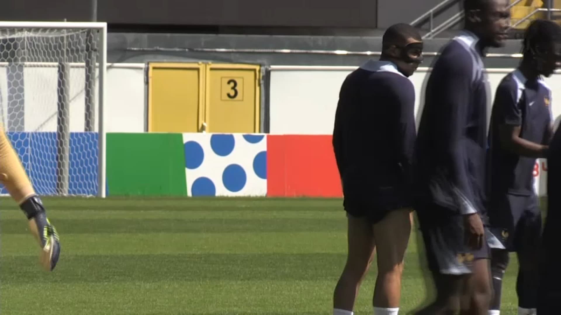 Kylian Mbappé à l'entraînement, le lundi 24 juillet 2024