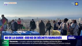 Marseille: 658 kg de déchets ramassés au pied de Notre-Dame-de-la-Garde