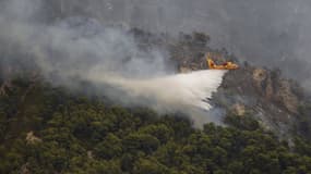Incendie près de Menton, le 9 septembre 2015
