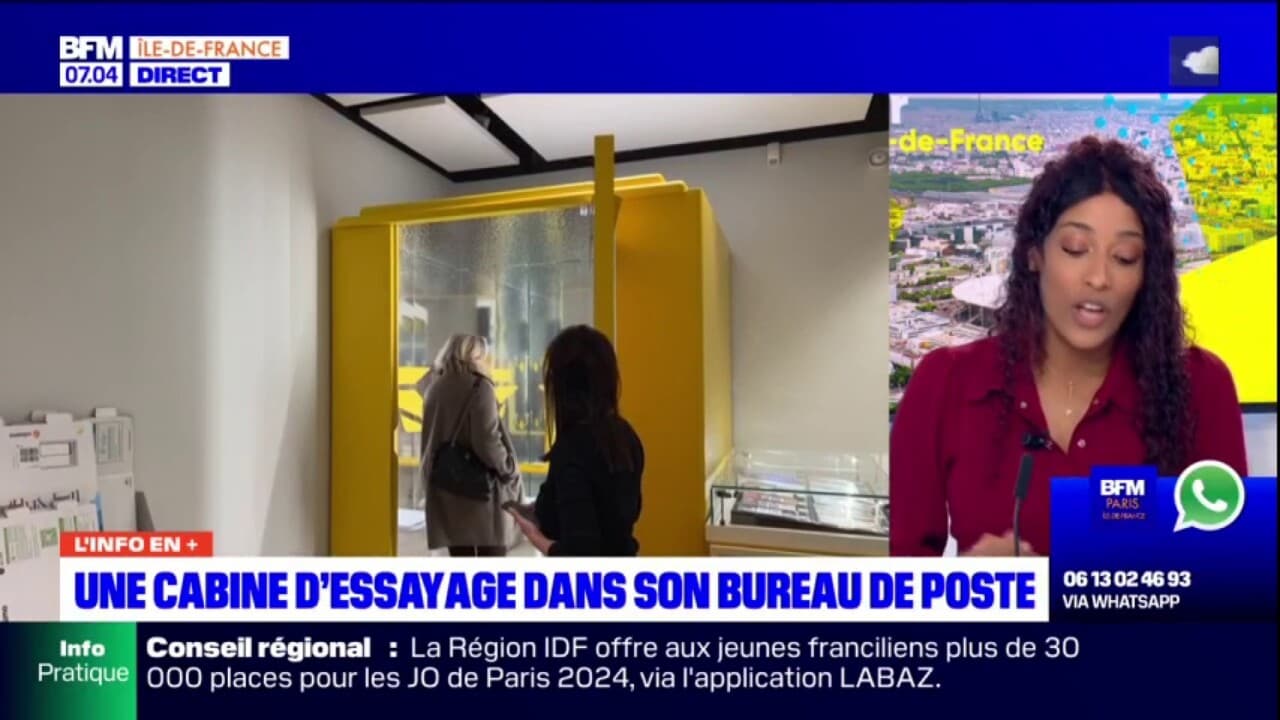 Vente en ligne des cabines d essayage en test dans les bureaux de poste