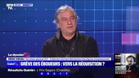 Régis Vieceli (CGT déchets et assainissement): "Quand l'usine de stockage est pleine, on envoie des camions pour enfouir les déchets" temporairement