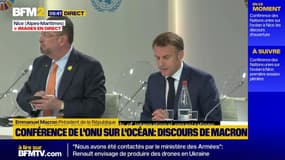 Emmanuel Macron appelle à la "mobilisation" pour sauver des océans "en ébullition"